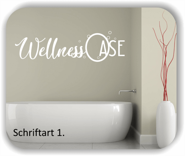 Wandtattoo - Wellness Oase