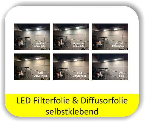 LED Warmlichtfilter Potpourri Pastell - LED Filterfolien