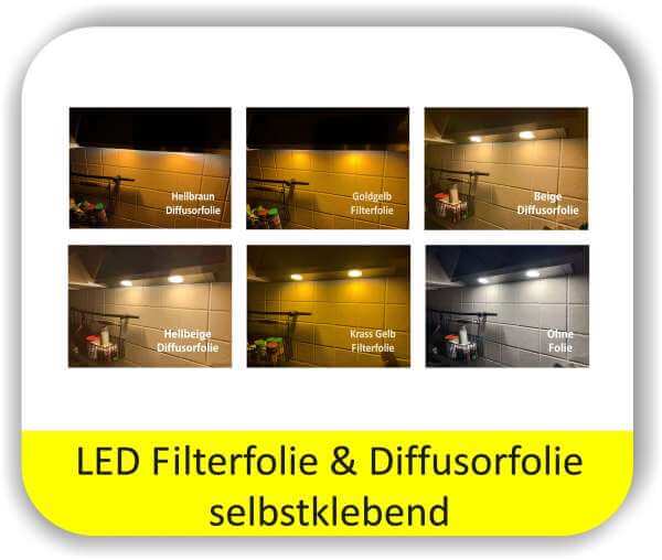 LED Warmlichtfilter Potpourri Gelb - LED Filterfolien