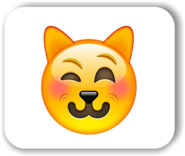 Strichgesicht - Lächelndes Katzengesicht