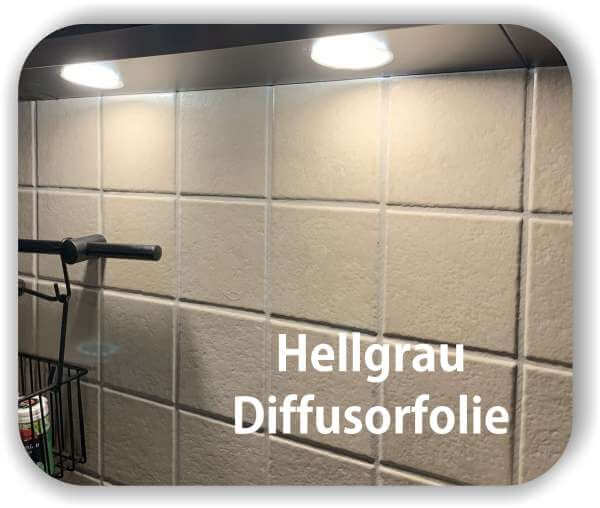 Zuschnitt Warmlicht Folie Hellgrau - LED Filterfolie transparent