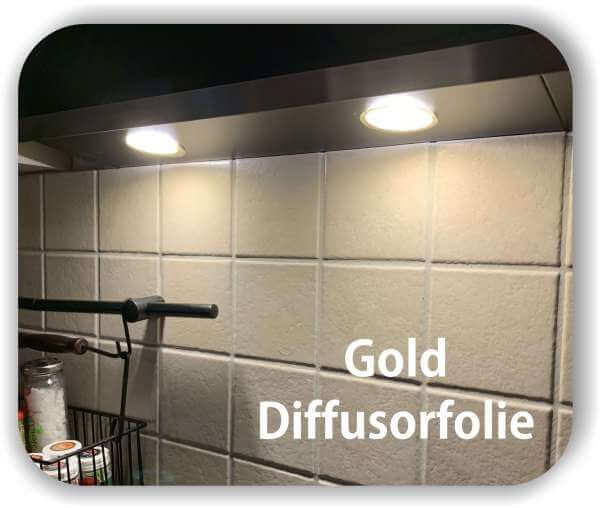 Zuschnitt LED Filterfolie Gold - Diffusorfolie - Warmlicht