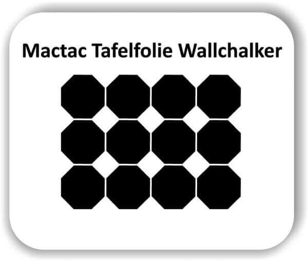 12 Stück 10 x 10 cm Tafelfolie Sechseckig Wallchalker